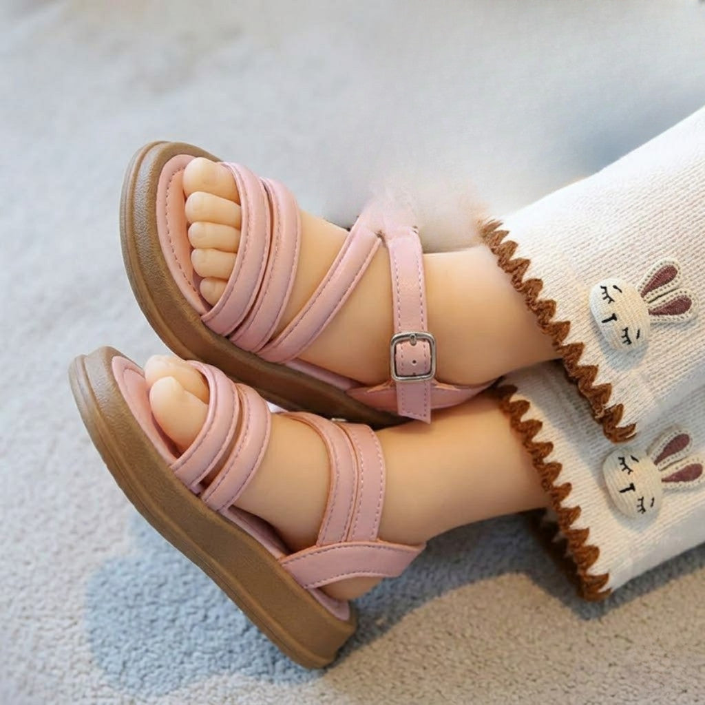 Kasut Sandal Budak Perempuan 6M-8Y Baby Girl Shoes Kids Toddler Selipar Harian Raya Kasut Jalan Anak