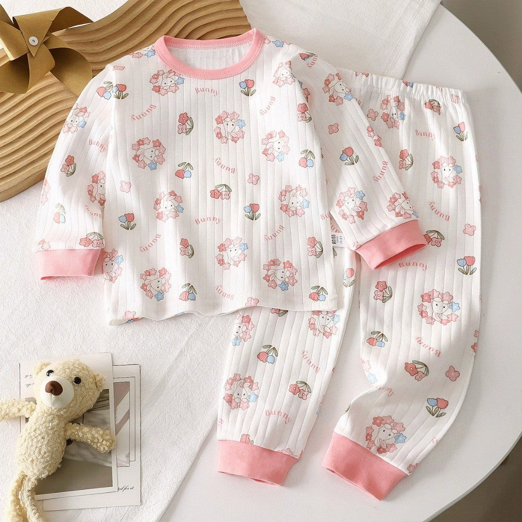Baju Tidur Budak 6M-6Y Boy Baby Girl Kids Clothes Pajamas Sleepwear Pyjamas Baju Anak Tido Pijama