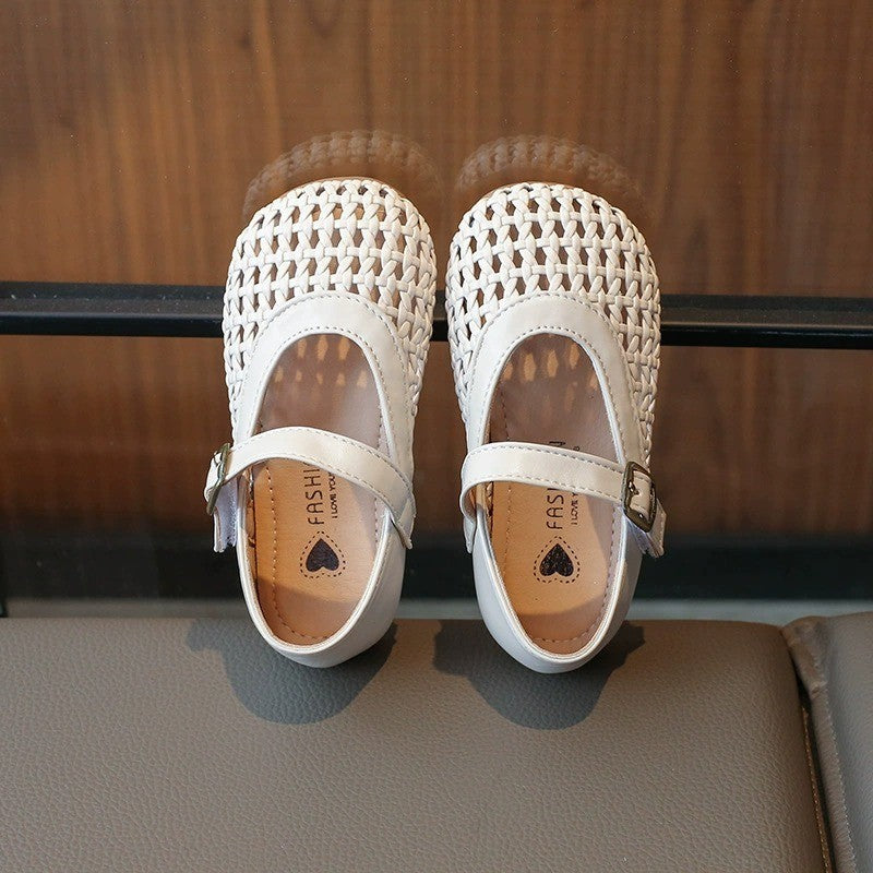 Kasut Sandal Budak Perempuan 3-6Y Kids Girl Shoes Anti Slip Soft Sole Toddler Anak Jalan Kanak Raya