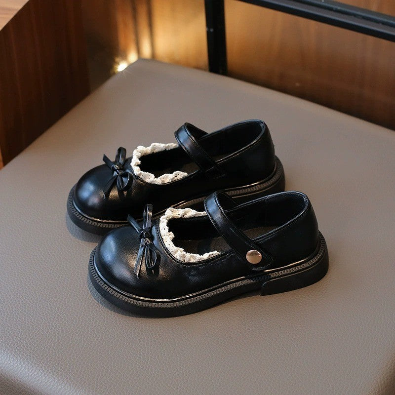 Kasut Budak Perempuan 2–6 yrs Baby Girl Shoes Anti Slip Soft Sole PU Leather Raya Anak Jalan Kanak