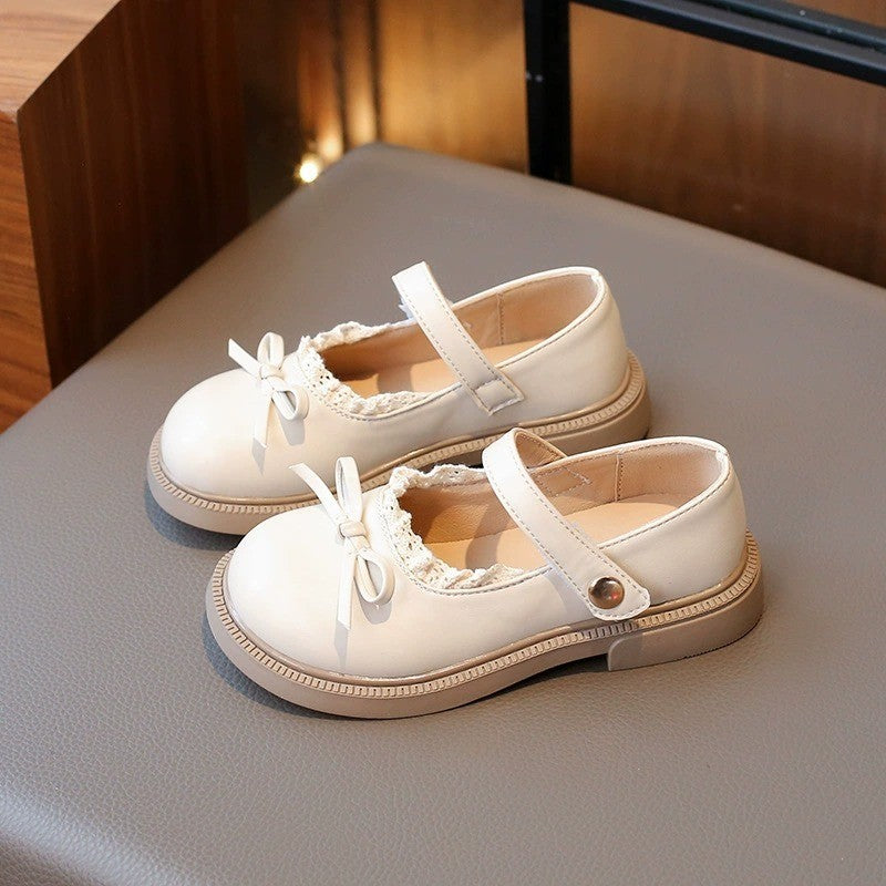Kasut Budak Perempuan 2–6 yrs Baby Girl Shoes Anti Slip Soft Sole PU Leather Raya Anak Jalan Kanak