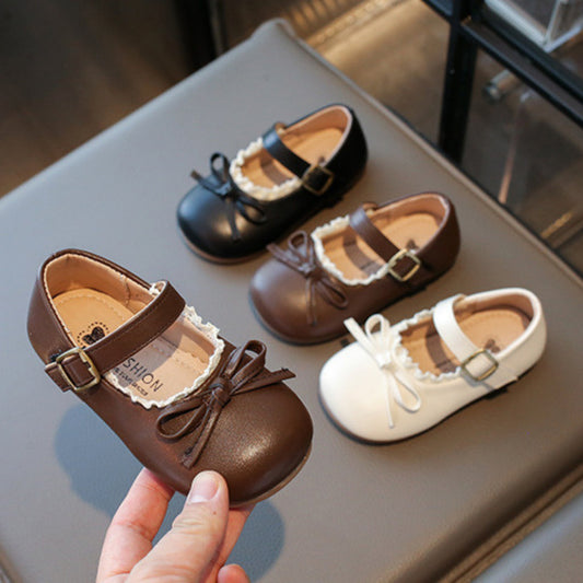 Baby Girl Shoes 6M–3Y Kasut Anak Perempuan Bayi Ribbon Anti Slip Soft Sole Raya Budak Jalan Kanak