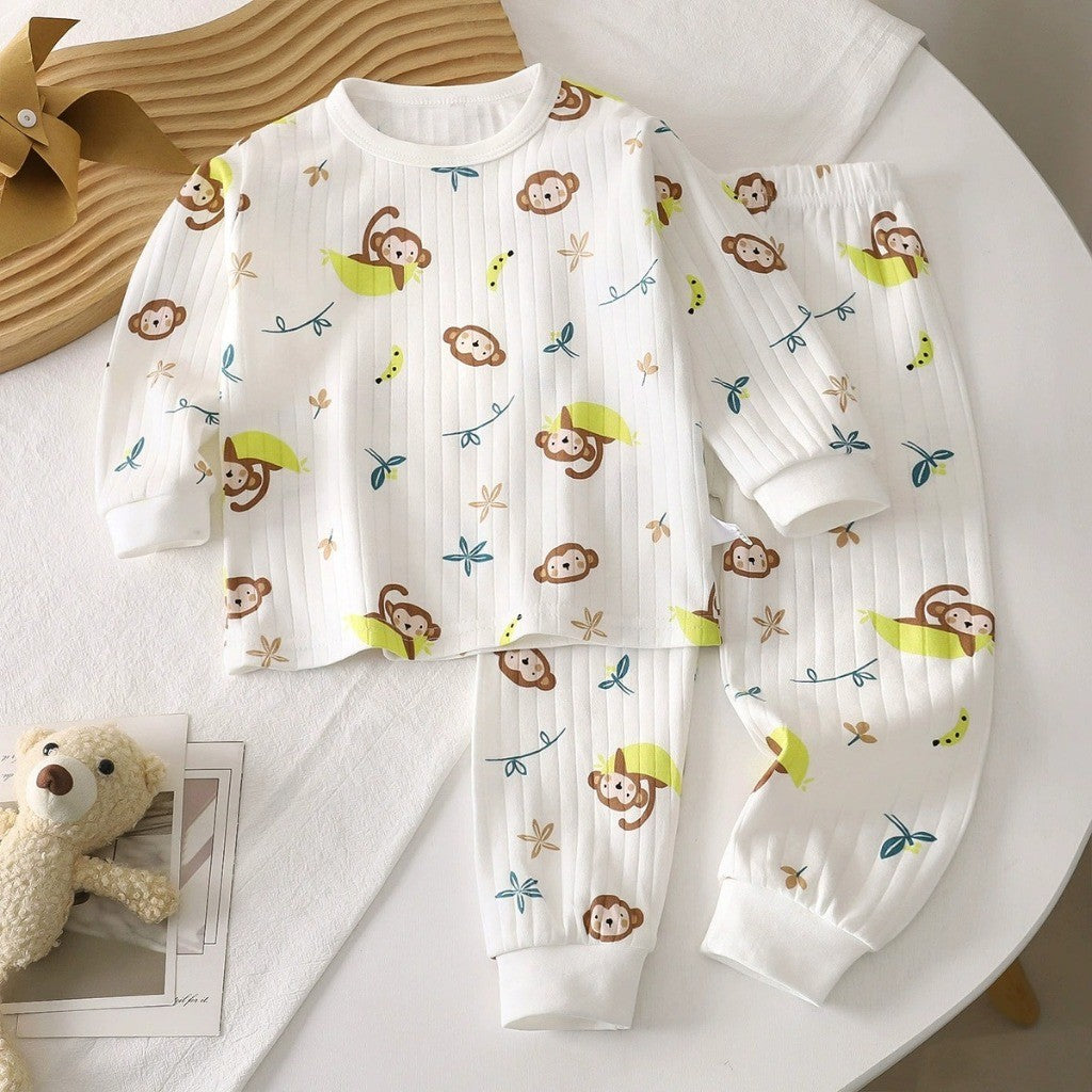 Baju Tidur Budak 6M-6Y Boy Baby Girl Kids Clothes Pajamas Sleepwear Pyjamas Baju Anak Tido Pijama