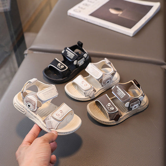 Kasut Baby Boy 6M-3Y Kids Shoes Baby Sandal Budak Lelaki Soft Sole Anti Slip Slipper Anak Selipar