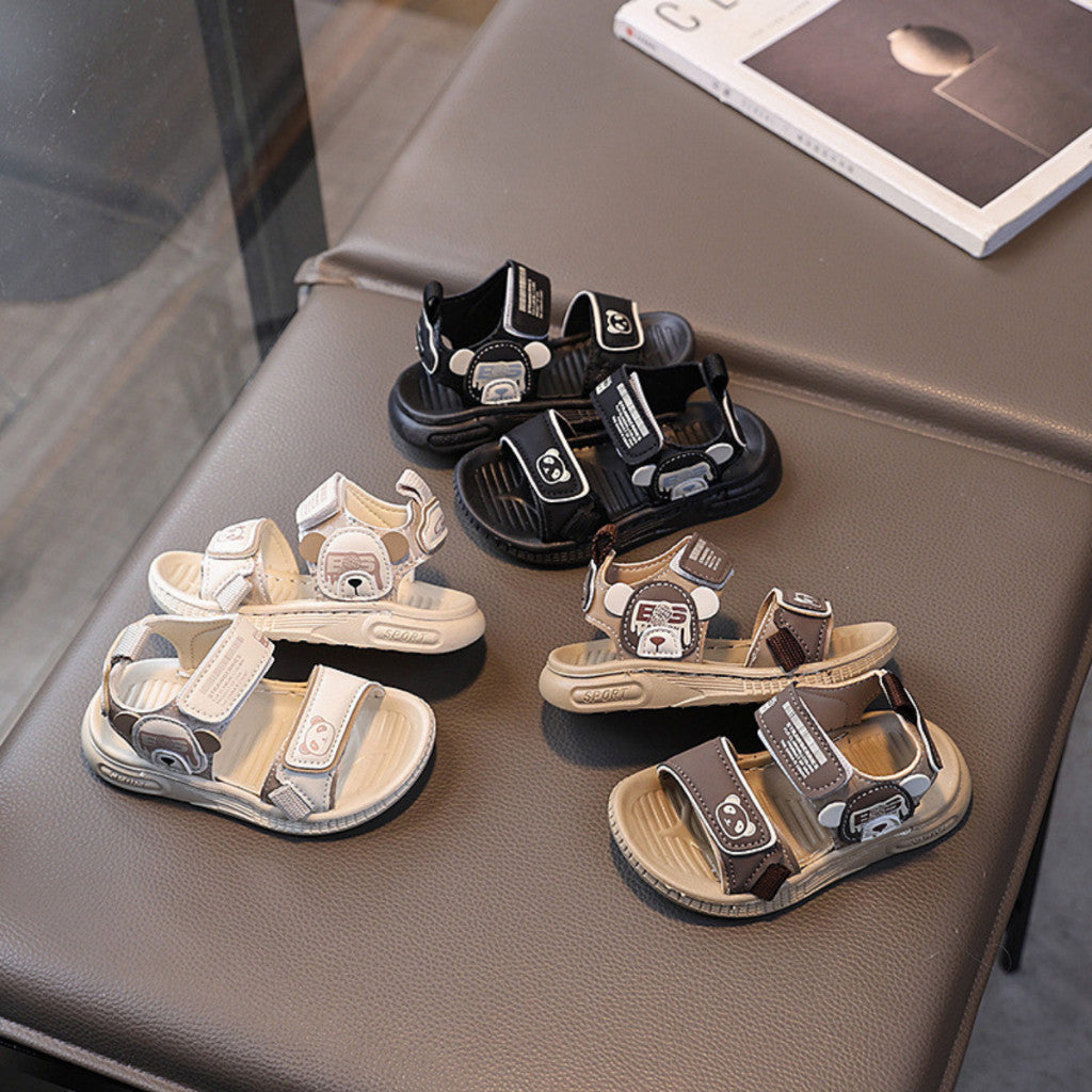 Kasut Baby Boy 6M-3Y Kids Shoes Baby Sandal Budak Lelaki Soft Sole Anti Slip Slipper Anak Selipar