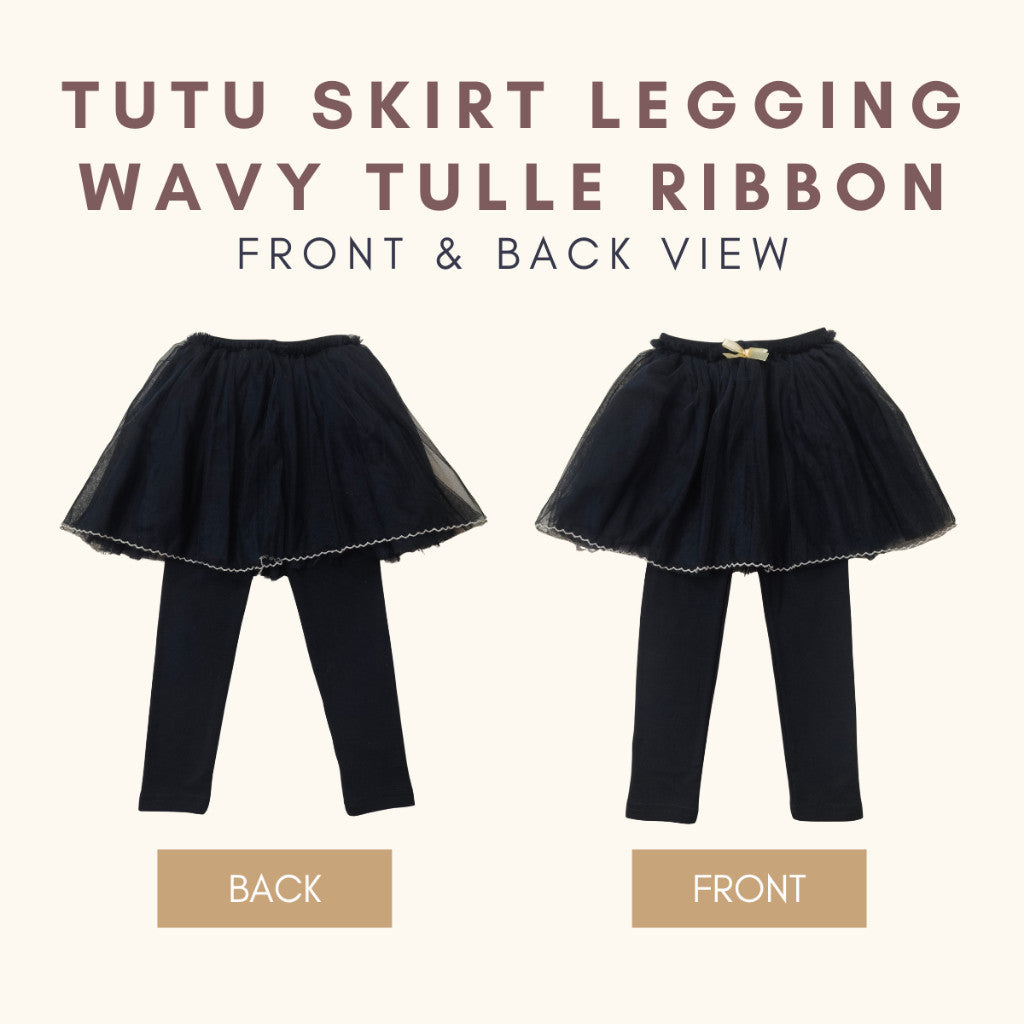 Legging Baby Girl 1-7Y Tutu Skirt Legging Kids Girl Ribbon Baju Raya Seluar Panjang Budak Perempuan Toddler Pants Skirt