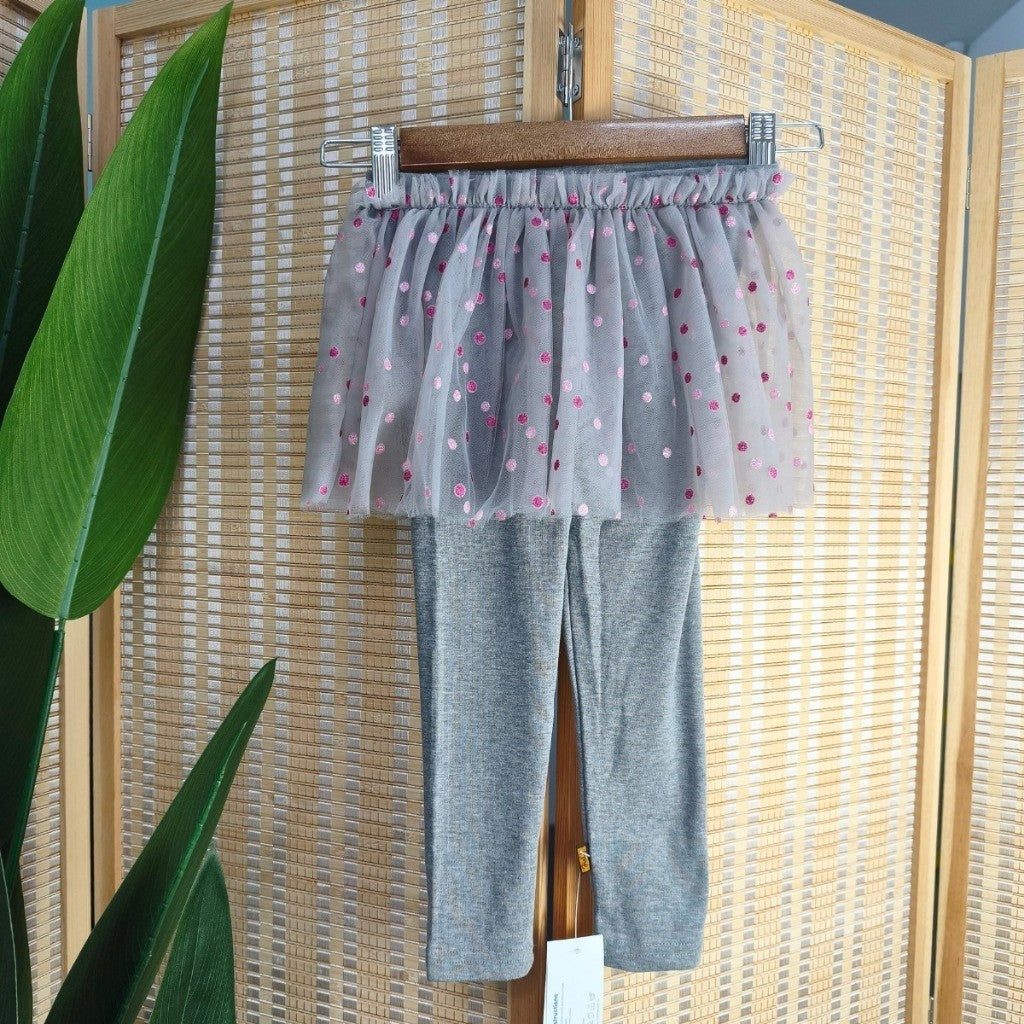 Kids Girl Tutu Pants Skirt Legging 1-7Y Seluar Budak Perempuan Polka Dots Baby Girl Long Pants Toddler Jalan Baju Raya