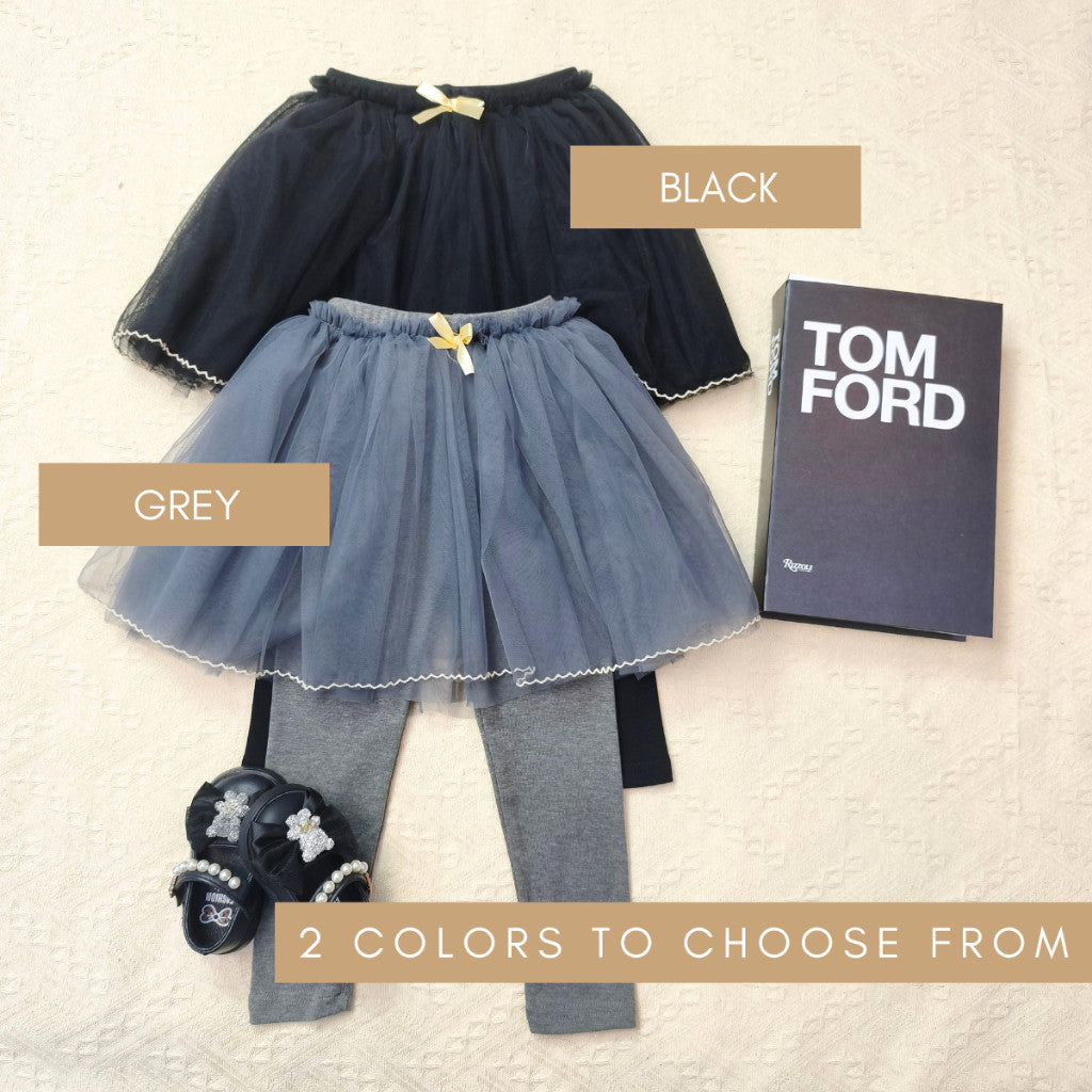 Legging Baby Girl 1-7Y Tutu Skirt Legging Kids Girl Ribbon Baju Raya Seluar Panjang Budak Perempuan Toddler Pants Skirt