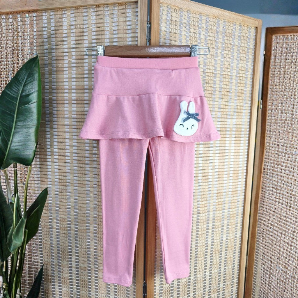 Kids Girl Skirt Legging 1-7Y Seluar Budak Perempuan Legging Bunny Tutu Pants Skirt Cotton Toddler Jalan Baju Raya Anak