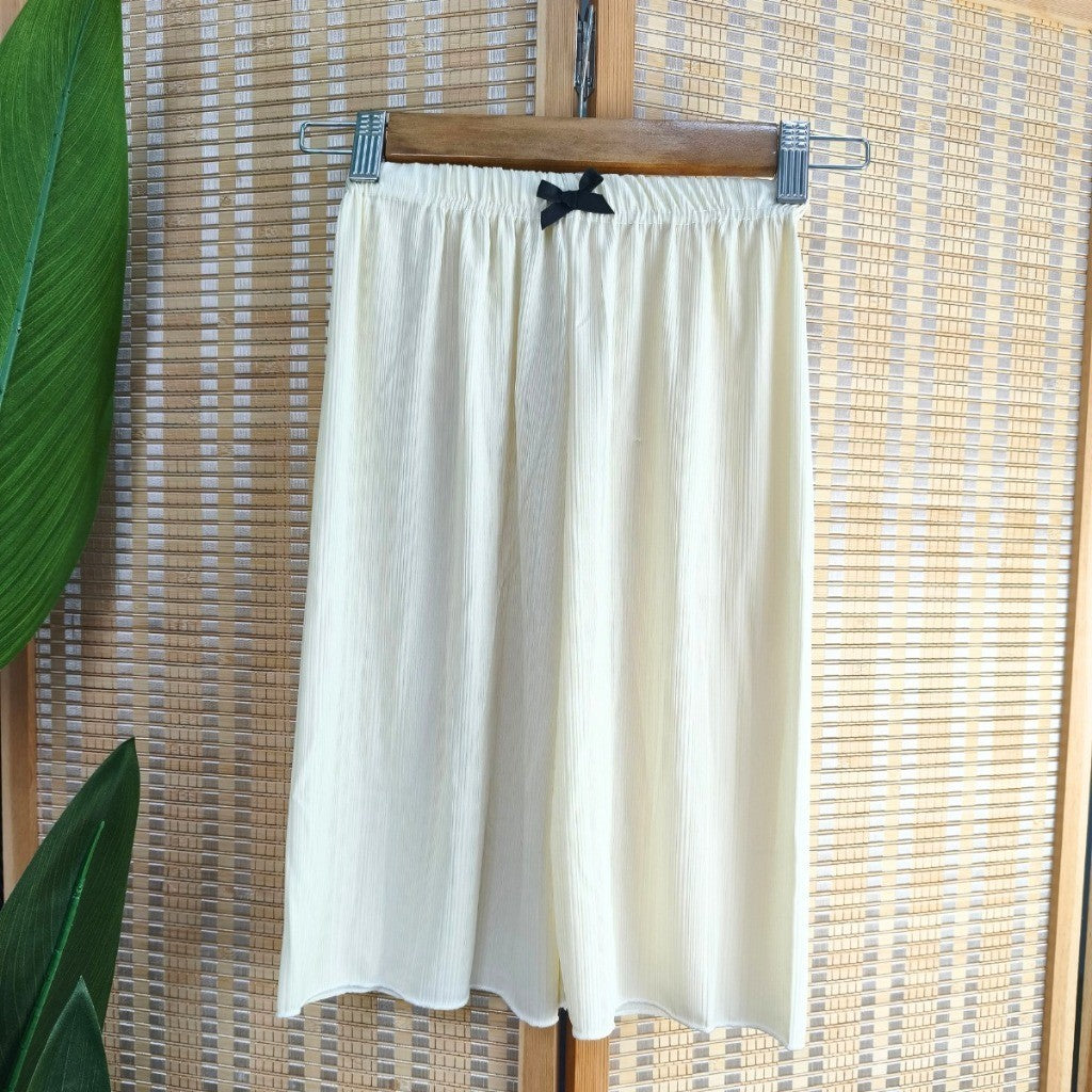 Seluar Panjang Budak Perempuan 6M-11Y Kids Girl Long Pants Cooling Ice Silk Baby Girl Baju Raya Trousers Toddler Pants