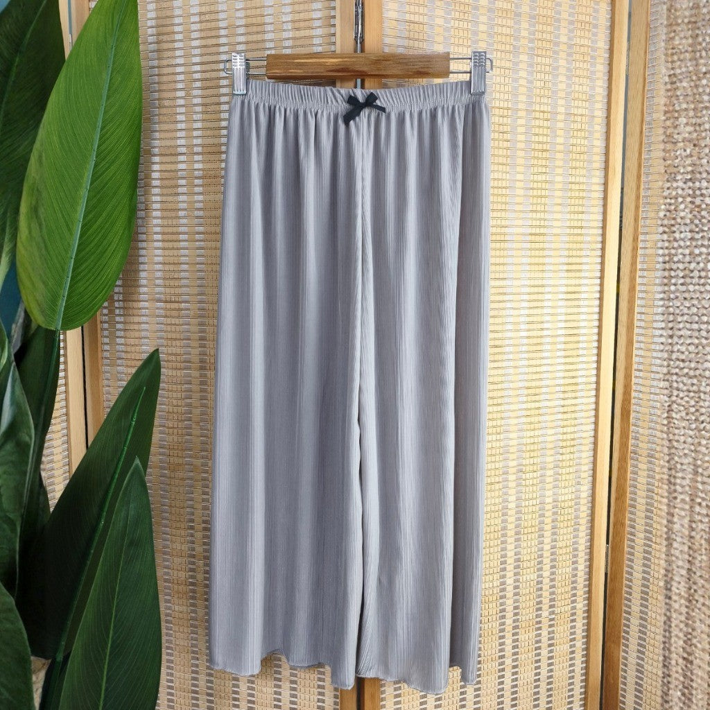 Seluar Panjang Budak Perempuan 6M-11Y Kids Girl Long Pants Cooling Ice Silk Baby Girl Baju Raya Trousers Toddler Pants
