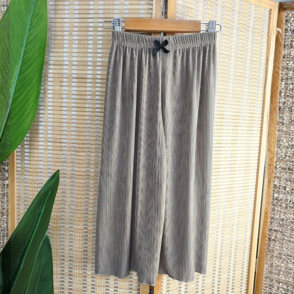 Seluar Panjang Budak Perempuan 6M-11Y Kids Girl Long Pants Cooling Ice Silk Baby Girl Baju Raya Trousers Toddler Pants